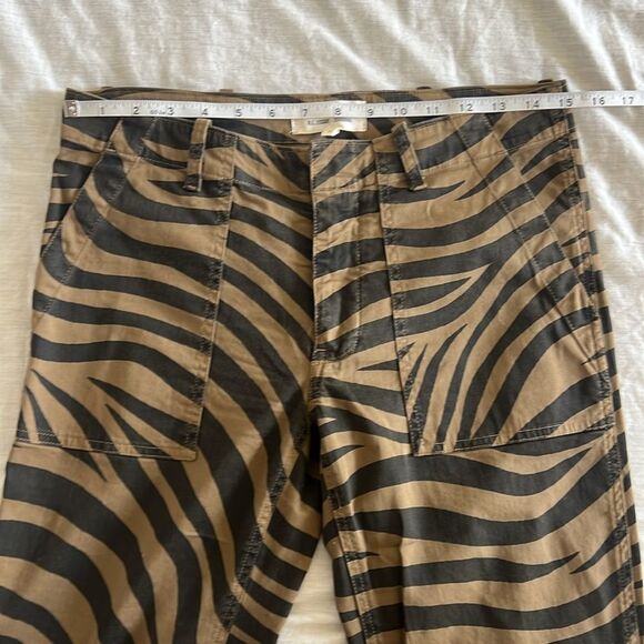 NILI LOTAN Jenna Pants Tiger Print Straight Leg  Low Rise Size 2 or 27 - Picture 9 of 15